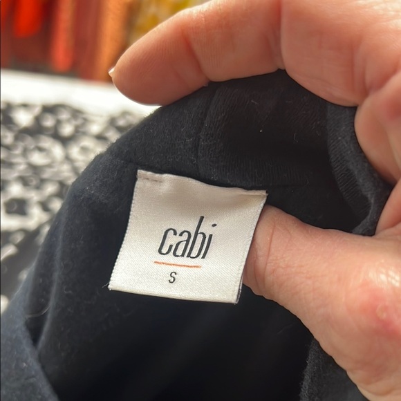 Cabi Faux Wrap Dixon Skirt Size Small in Black & White Ink Floral - Picture 8 of 10